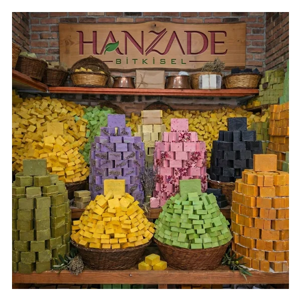 Hanzade Bitkisel Doğal El Yapımı Hatay Zeytinyağlı Sabun 5 Kg - Görsel 6