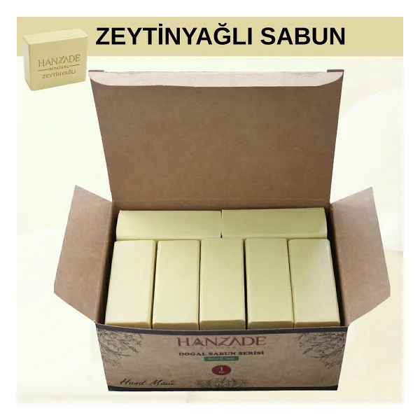 Hanzade Bitkisel Doğal El Yapımı Hatay Zeytinyağlı Sabun 5 Kg - Görsel 2
