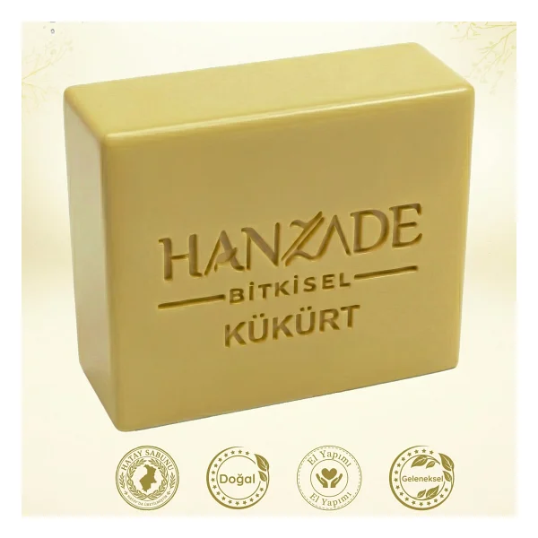 Hanzade Bitkisel Doğal El Yapımı Hatay Kükürtlü Sabun Kükürt Sabunu 3 Kg - Görsel 4