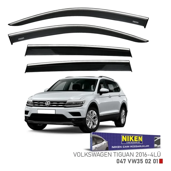 Vw Tiguan Cam Rüzgarlığı Kromlu 2016+ Niken - Görsel 5