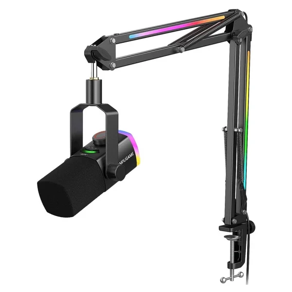 Fifine Ampligame Am8prot Xlr/USB RGB Dinamik Mikrofon Seti - Görsel 5