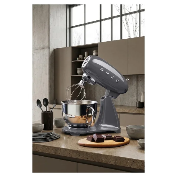 Smeg Smf03greu Retro Gri 800 W 4.8 Lt Hamur Yoğurma Makinesi - Görsel 5