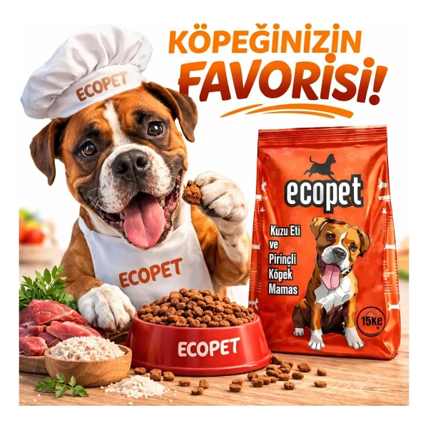 Ecopet Kuzu Etli Ve Pirinçli 15 Kg Yetişkin Köpek Maması - Görsel 2