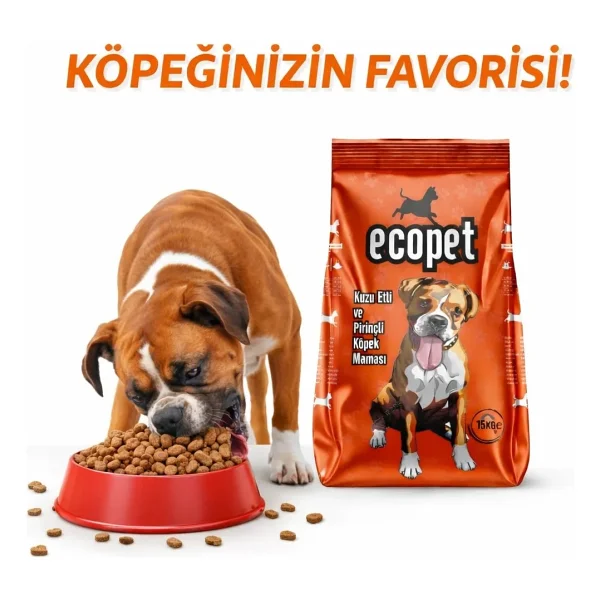 Ecopet Kuzu Etli Ve Pirinçli 15 Kg Yetişkin Köpek Maması - Görsel 3