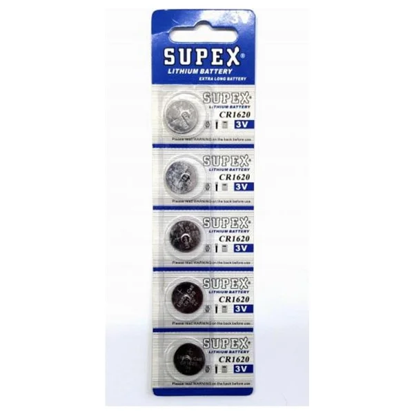 Supex Cr1620 3v Lityum 5'li Düğme Pil - Görsel 4