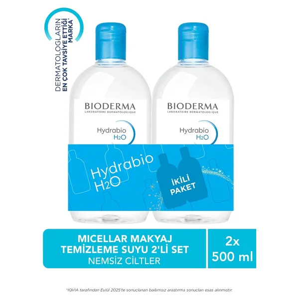 Bioderma Hydrabio H2o Micellar 500 Ml 2 Adet Yüz Temizleme Suyu - Görsel 2