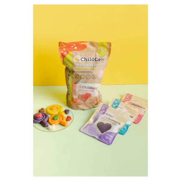 Childgen Ecopack-Refil Vakkumlu Kartuş Paket 9'lu 125 Gr Oyun Hamuru - Görsel 3