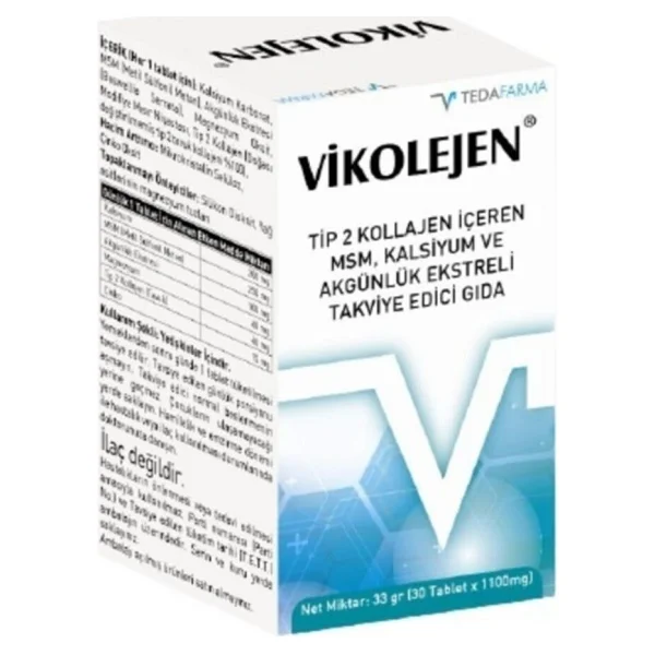 Vikolejen Tip 2 Collagen 30 Tablet - Görsel 4