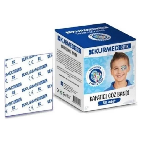 Kurmed Optik Çocuk Kapatıcı Göz Pedi Erkek 100 Adet - Görsel 2