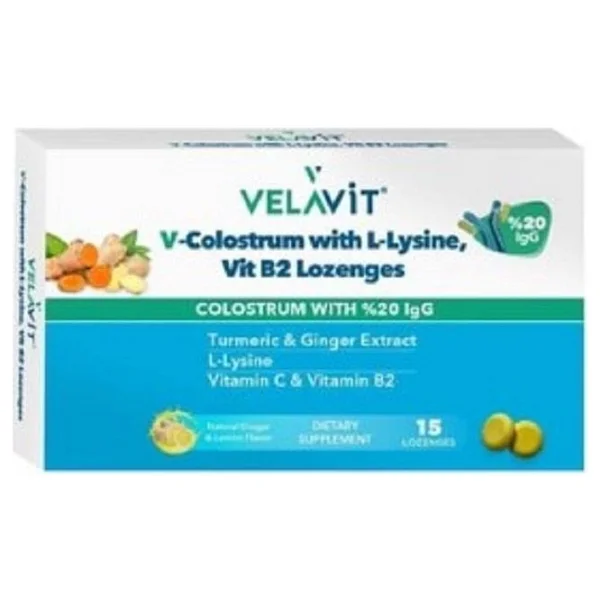 Velavit V-Colostrum With L-Lysine 15'li Pastil - Görsel 2