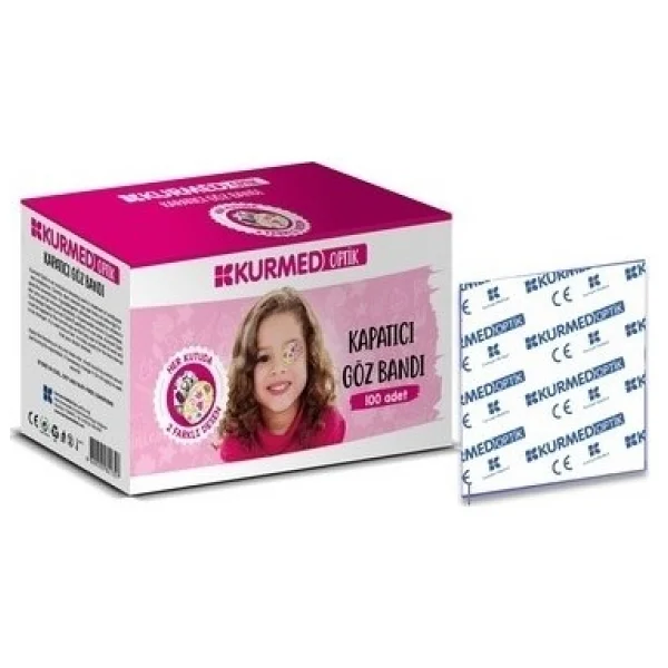 Kurmed Optik Kız Göz Bandı 100 Adet - Görsel 4