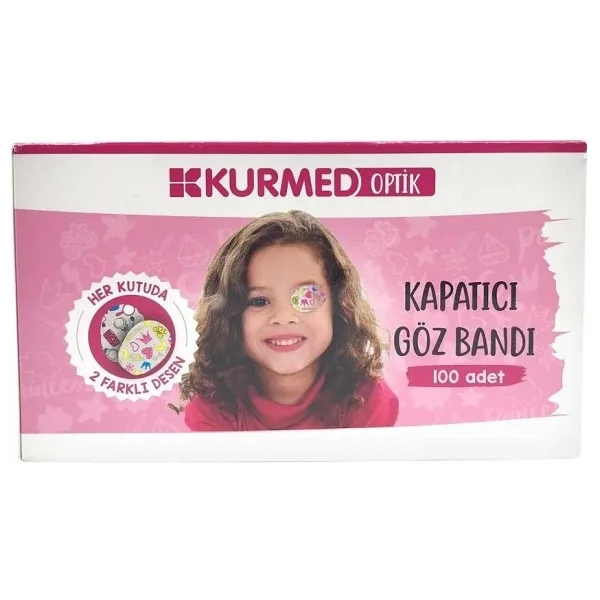Kurmed Optik Kız Göz Bandı 100 Adet - Görsel 2