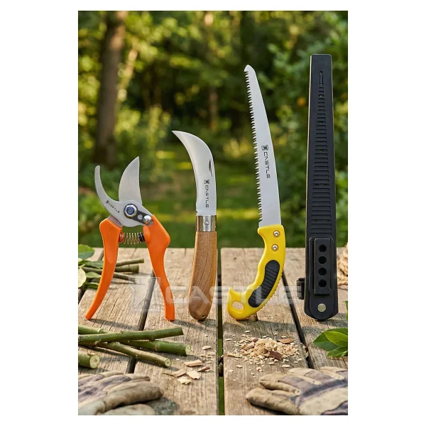 Lazbisa Lz-K16 Budama Makası Budama Testeresi Ve Aşı Çakısı Bıçağı 3 Lü Set - Görsel 6