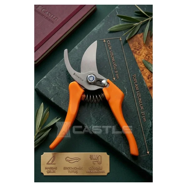 Lazbisa Lz-K16 Budama Makası Budama Testeresi Ve Aşı Çakısı Bıçağı 3 Lü Set - Görsel 2