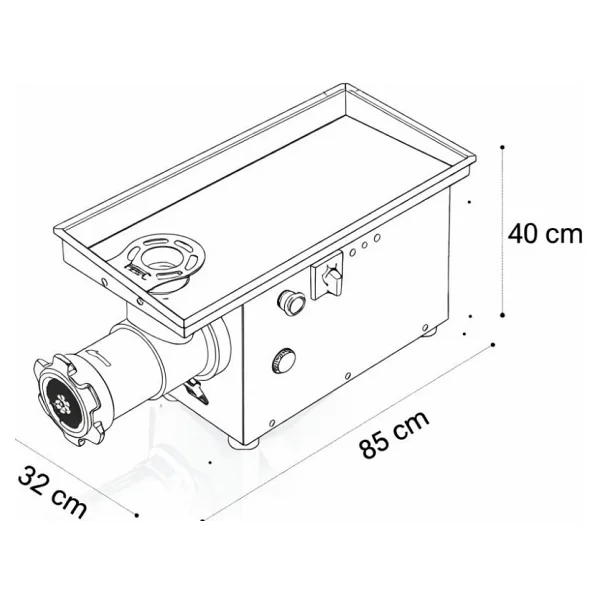 HNC No 32 Krom Kaplama Kıyma Makinesi 220V - Görsel 5