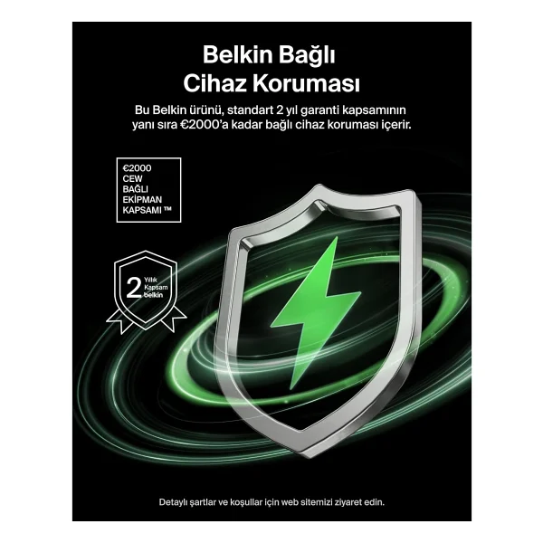 Belkin BoostCharge Slim BPD010HQBK Siyah 5000 mAh MagSafe Powerbank - Görsel 7