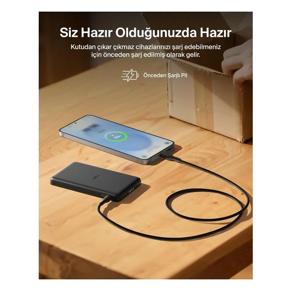 Belkin BoostCharge Slim BPD010HQBK Siyah 5000 mAh MagSafe Powerbank - Görsel 8