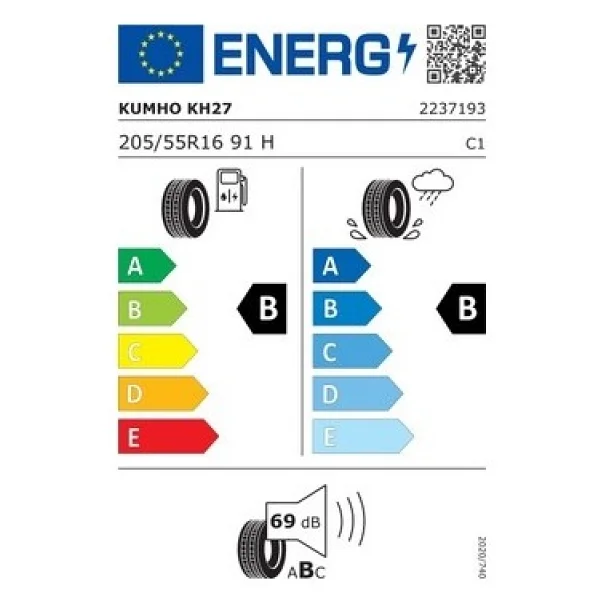 Kumho Ecowing Es31 205/55 R16 91h Yaz Lastiği - 2026 - Görsel 2