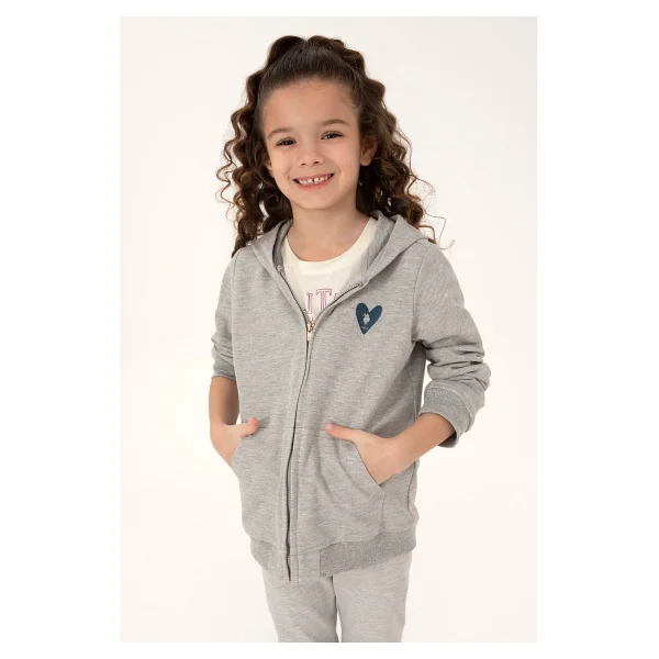 U.S. Polo Assn 50296390 Kapüşonlu Tam Fermuarlı Çocuk Sweatshirt - Görsel 7