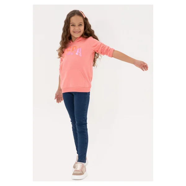 U.S. Polo Assn 50314312 Kapüşonlu Kız Çocuk Sweatshirt - Görsel 2