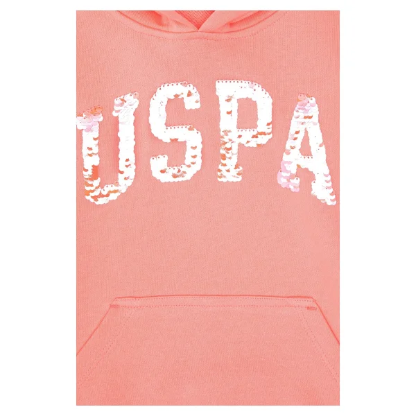 U.S. Polo Assn 50314312 Kapüşonlu Kız Çocuk Sweatshirt - Görsel 5
