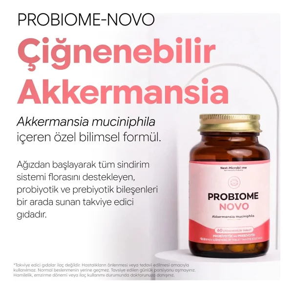 Next Microbiome Probiome-Novo Akkermansia Muciniphila 60 Tablet - Görsel 5
