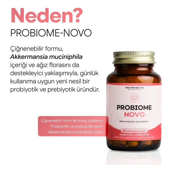 Next Microbiome Probiome-Novo Akkermansia Muciniphila 60 Tablet - Görsel 6