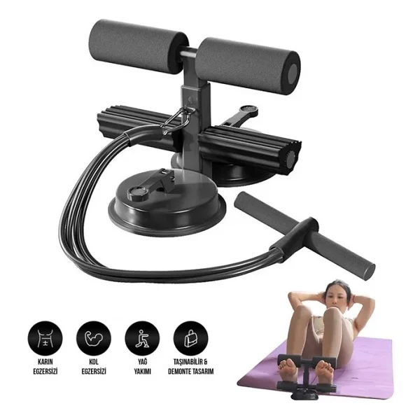 Sunup Sn-29962 Çift Vantuzlu Ev Tipi 3 Kademe Boy Ayarlı Mekik - Karın Egzersiz Aleti - Görsel 7