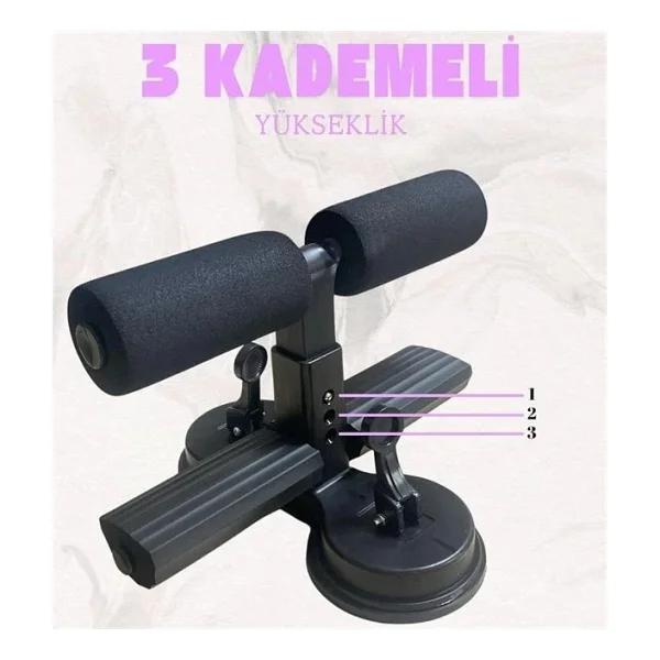 Sunup Sn-29962 Çift Vantuzlu Ev Tipi 3 Kademe Boy Ayarlı Mekik - Karın Egzersiz Aleti - Görsel 3