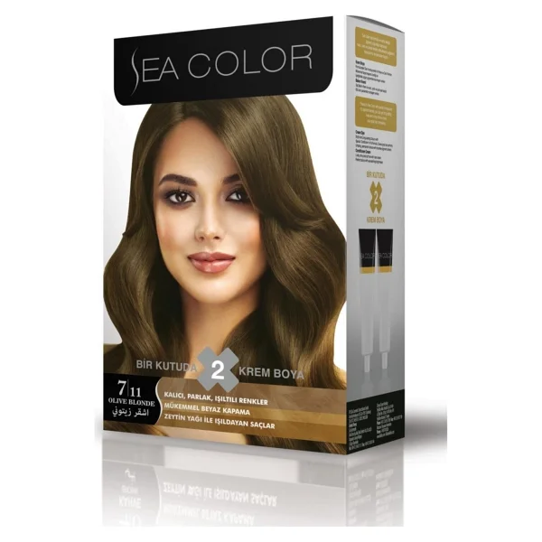 Sea Color Yoğun Küllü Kumral Saç Boyası 7.11 - Görsel 2