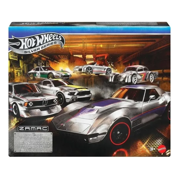 Hot Wheels Silver Series 1:64 Zamac 6'lı Araç Seti Jlb26 - Görsel 5