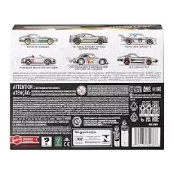 Hot Wheels Silver Series 1:64 Zamac 6'lı Araç Seti Jlb26 - Görsel 6