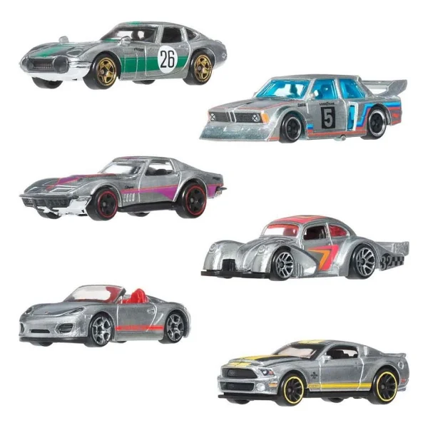 Hot Wheels Silver Series 1:64 Zamac 6'lı Araç Seti Jlb26 - Görsel 7