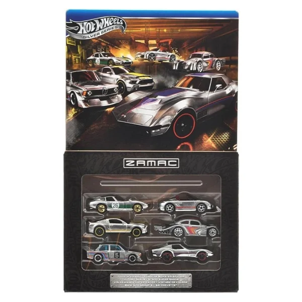 Hot Wheels Silver Series 1:64 Zamac 6'lı Araç Seti Jlb26 - Görsel 8