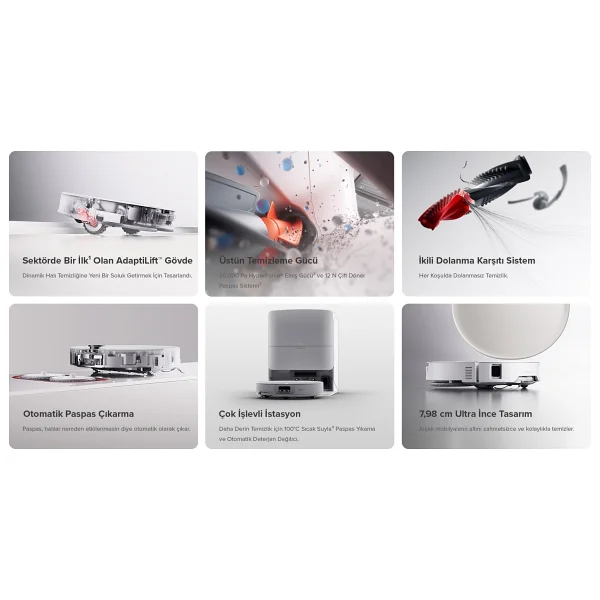 Roborock Qrevo Edge 2 Pro Çöp İstasyonlu Akıllı Robot Süpürge - Görsel 8