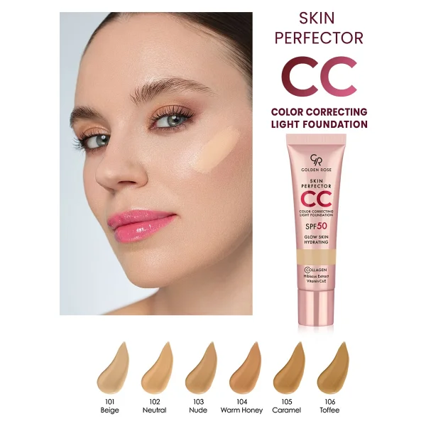 Golden Rose Skin Perfector Spf 50 105 Caramel 30 Ml Cc Krem - Görsel 10