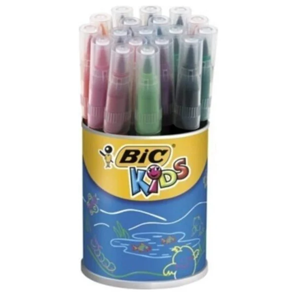Bic Visa Kavanoz 18'li Fırça Uçlu Keçeli Kalem Seti - Görsel 8