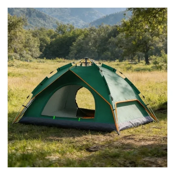 6 Kişilik Otomatik Kamp Çadırı - Çift Katmanlı, Suya Dayanıklı, Hızlı Kurulum Aile Doğa Çadırı 200x250x150 Cm - Görsel 6