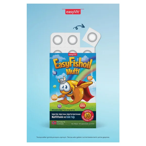 Easyvit Easyfishoil Multi Omega 3 30 Tablet - Görsel 8