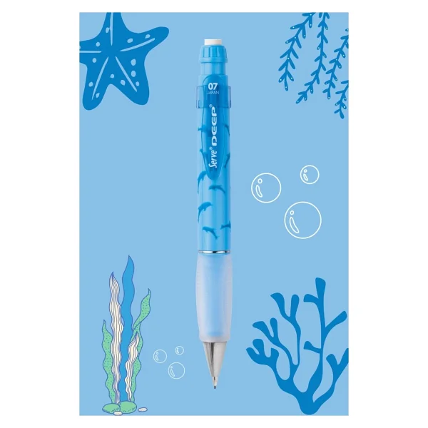 Serve Deep Doğa Teması Deniz Yıldızı Desenli Hardal Sarısı 0.7 Mm Uçlu Kalem - Görsel 8