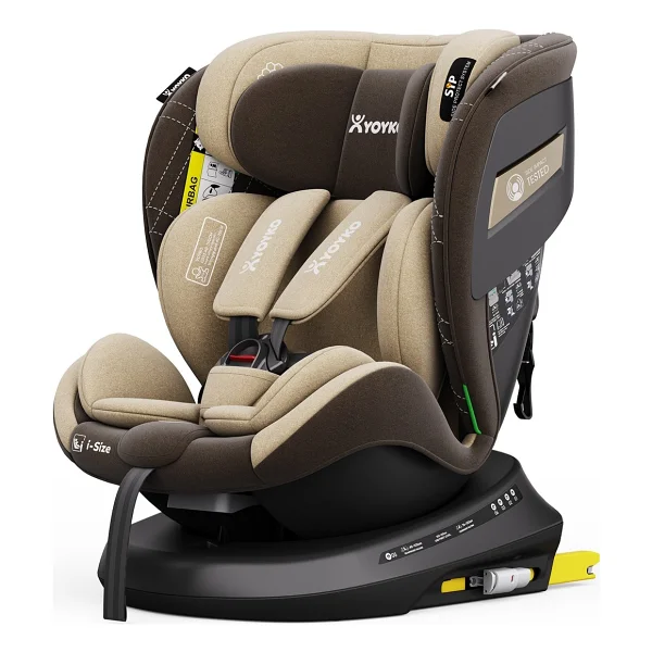 Yoyko Rich Alarmlı 360 Derece Dönebilen I-Size 0-36 Kg Oto Koltuğu - Görsel 10