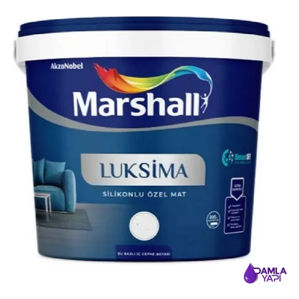 Marshall Luksima Silikonlu Özel Mat 15 Lt İç Cephe Boyası - Görsel 5