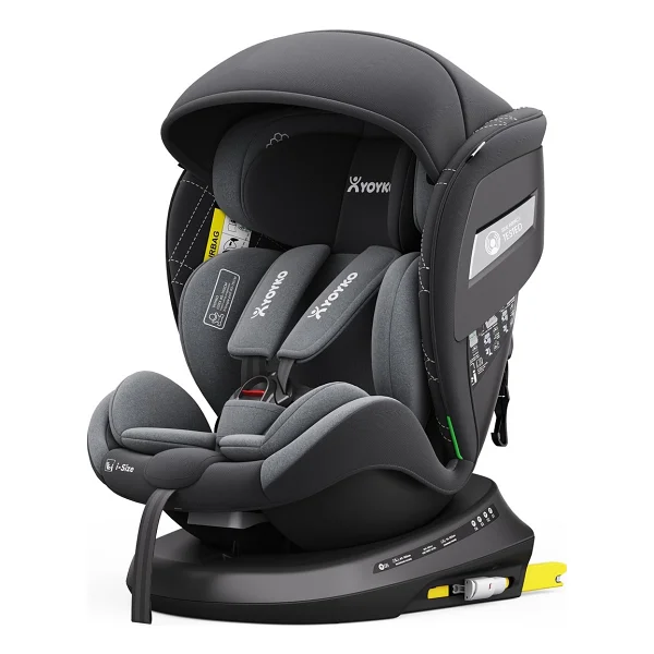 Yoyko Rich Alarmlı 360 Derece Dönebilen I-Size 0-36 Kg Oto Koltuğu - Görsel 4