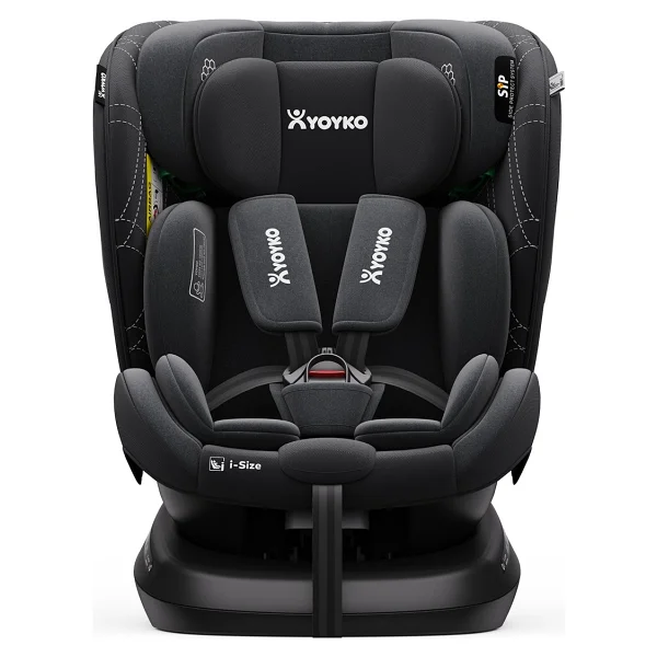 Yoyko Rich Alarmlı 360 Derece Dönebilen I-Size Siyah 0-36 Kg Oto Koltuğu - Görsel 2