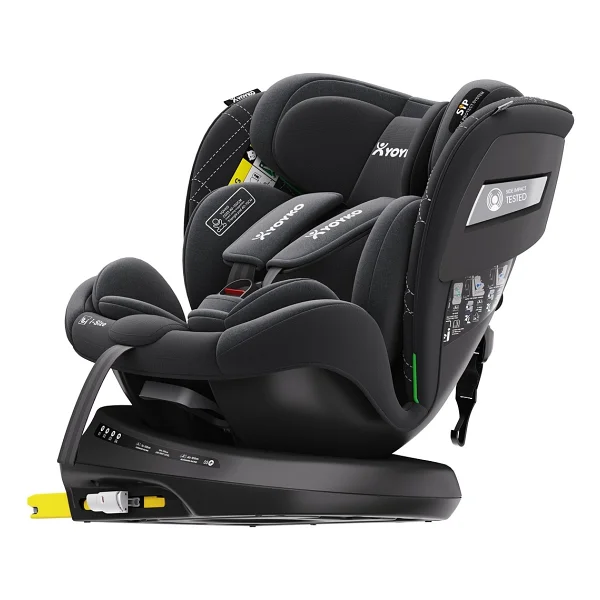 Yoyko Rich Alarmlı 360 Derece Dönebilen I-Size Siyah 0-36 Kg Oto Koltuğu - Görsel 4