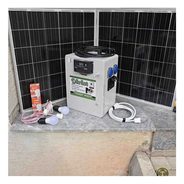 Dürüst 800 Watt Güneş Enerjili Taşınabilir Solar Televizyon Ve Aydınlatma Paketi Portatif - Görsel 5