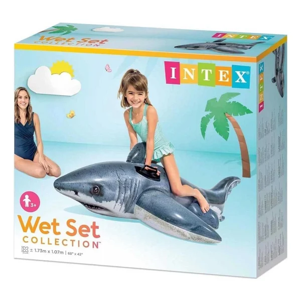 Intex 57525 173x107 Cm Köpek Balığı Binici - Görsel 2