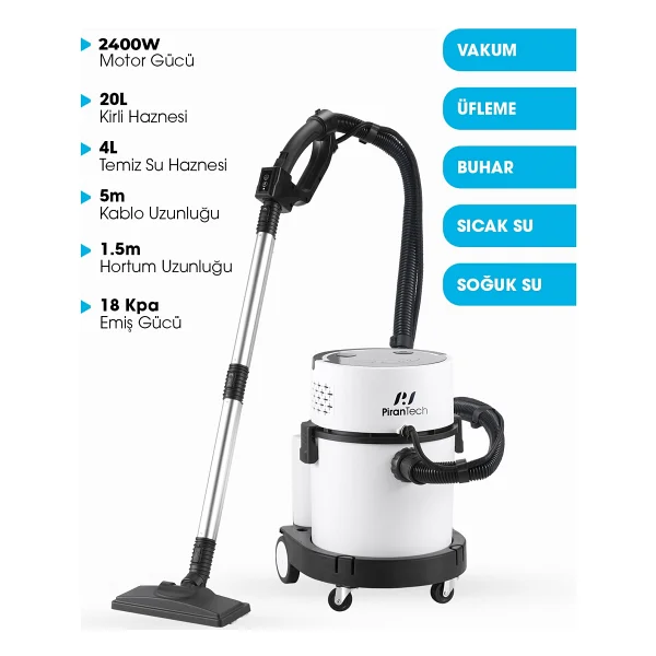 Pirantech Rlz-208 Halı Ve Koltuk Yıkama Makinesi - Görsel 7