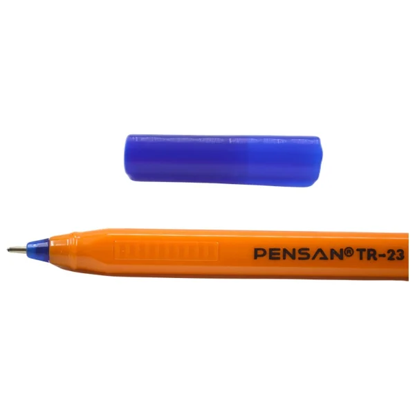 Pensan Tr-23 Üçgen Gövde 1.0 Mm 50'li Kutu Mavi Tükenmez Kalem - Görsel 4