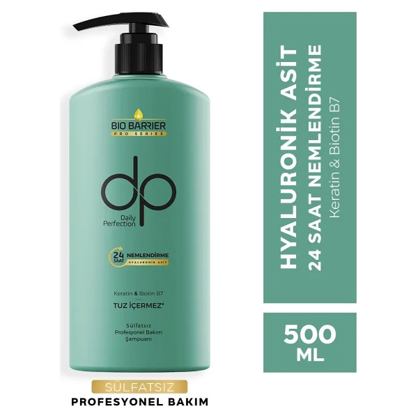 Dp Daily Perfection Bio Barrier Nemlendirici Tuzsuz Şampuan 500 Ml - Görsel 2